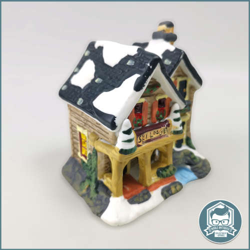 Vintage Porcelain Candle Winter House!!!
