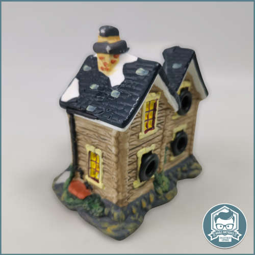 Vintage Porcelain Candle Winter House!!!