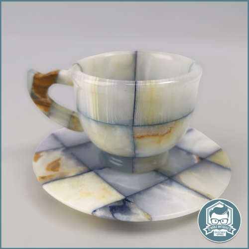 Spectacular!!! Combination Onyx 12 Piece Tea Set!!!