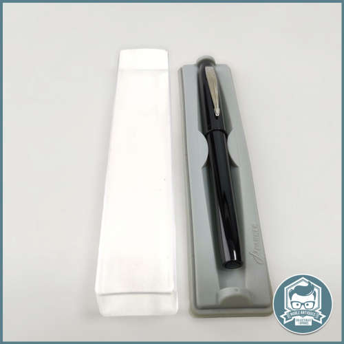 Original Cased Black and Chrome Parker Fountain Pen!!!