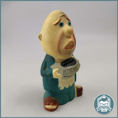 Vintage Artmark Retirement Fund Ceramic Money Bank !!!