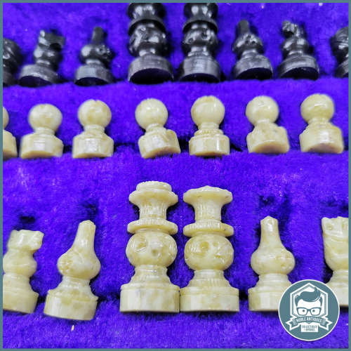 Complete StonKraft Stone Chess Game and Boxed Board Set!!!!