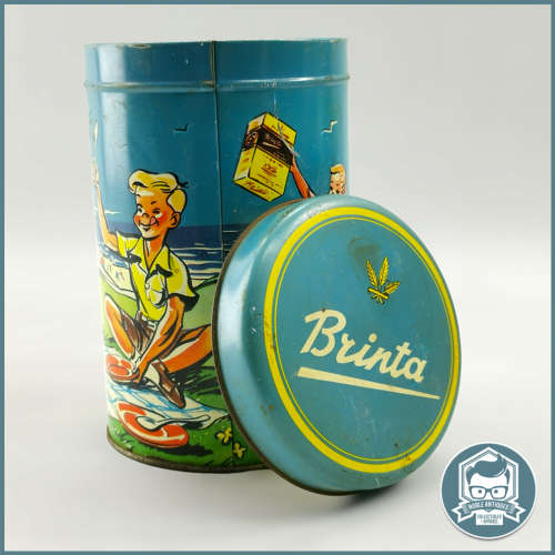 Vintage 1950`s Brinta, a cereal from Holland Collectible Tin!!!!!!