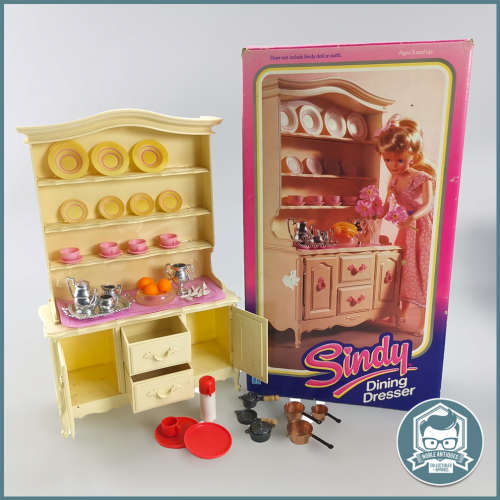 Original Boxed Vintage 1980`s Hasbro Sindy Doll House Furniture - Dining Dresser!!!