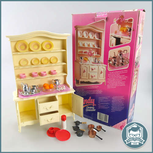 Original Boxed Vintage 1980`s Hasbro Sindy Doll House Furniture - Dining Dresser!!!