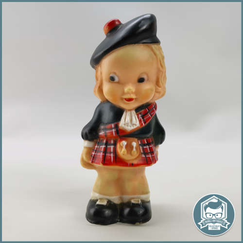 Vintage COMBEX SCOTISH Boy Scotland Figure Squeaky Toy England!!