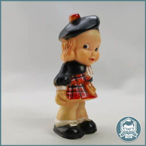Vintage COMBEX SCOTISH Boy Scotland Figure Squeaky Toy England!!
