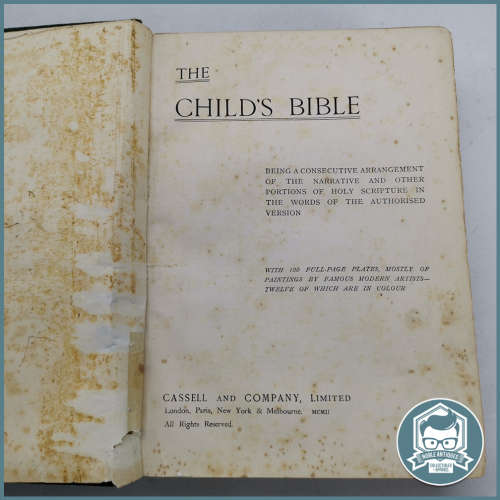 1927 - THE CHILD`S BIBLE ILLUSTRATED - Hardcover !!!
