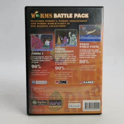 Original WORMS BATTLE PACK Video game - Vintage 2000!!!