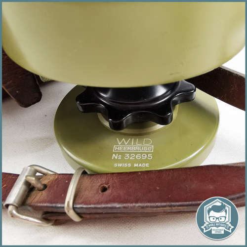 Original Leather Cased Wild Heerbrugg Wild Boussole theodolite!!!