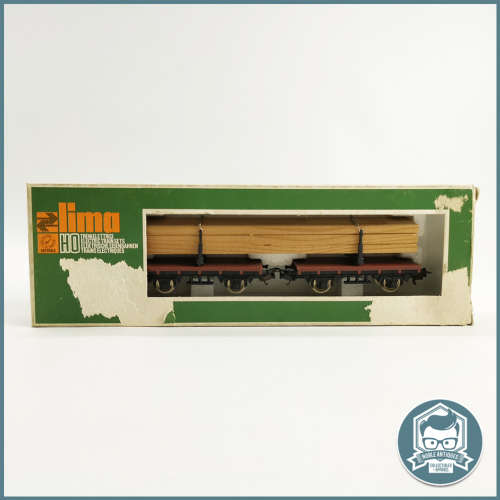 Vintage Original Boxed Never Used LIMA HO Scale WOOD TRANSPORT WAGON  !!!