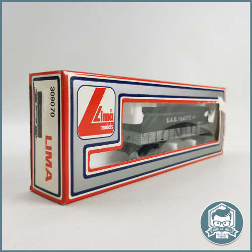 Vintage Original Boxed Never Used LIMA HO Scale Silver SAR OZ Wagon with Tarpaulin!!!
