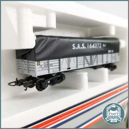 Vintage Original Boxed Never Used LIMA HO Scale Silver SAR OZ Wagon with Tarpaulin!!!