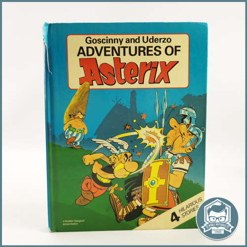Vintage Hardcover ADVENTURES OF Asterix 4 HILARIOUS STORIES!!!