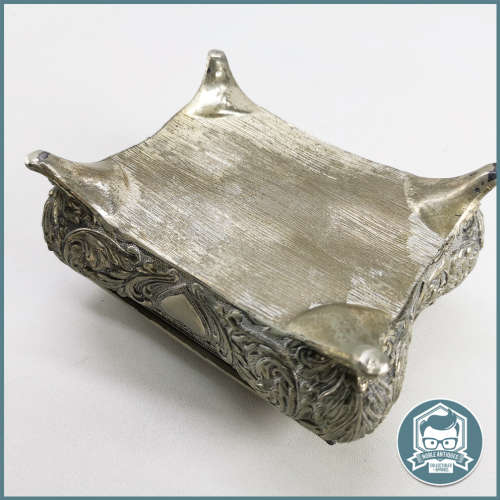 Highly Decorative Vintage Silver Plate Jewelry Box!!!