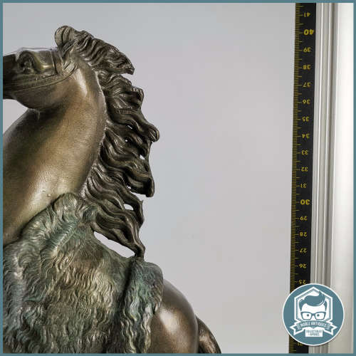 Large Signed and dated Spelter Cast Metal Sculpture !!!