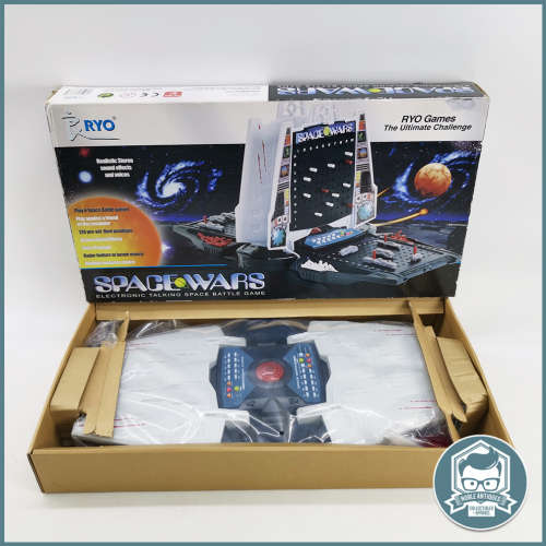 Original Boxed Ryo Games Space Mission Electronic Talking Computer Space Game !!!