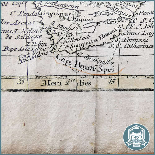 Large Antique Framed Map of Africa , 1717-1777