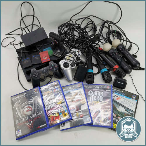 Large Working PlayStation 2, Double Console and Game Collection Bid For All!!!