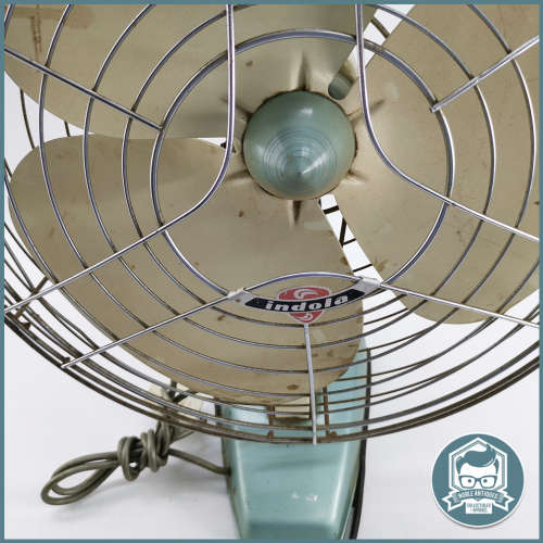 Large Indola Metal Electric Mid Century Modern Dutch Fan!!!