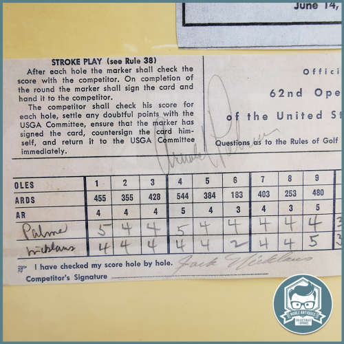 Original Signed 1962 62nd Open Championship - Arnold Palmer and Jack Nicklaus!!!