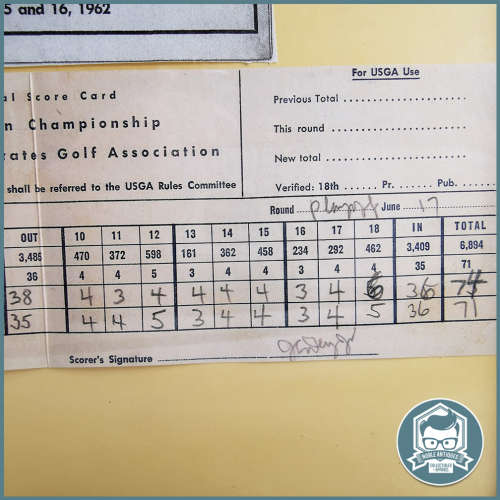 Original Signed 1962 62nd Open Championship - Arnold Palmer and Jack Nicklaus!!!