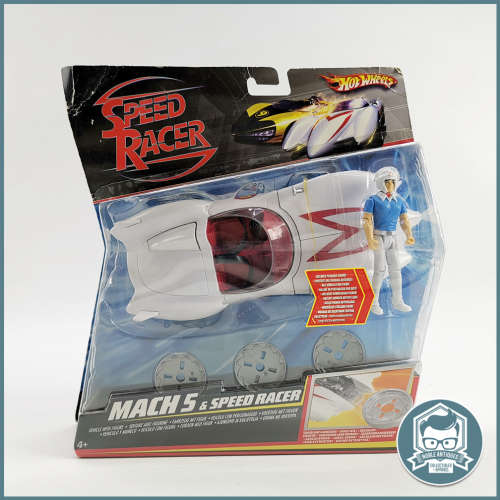 2007 Carded Speed Racer Mach 5 And Speed Racer Poseable Figure New Figure Set!!!