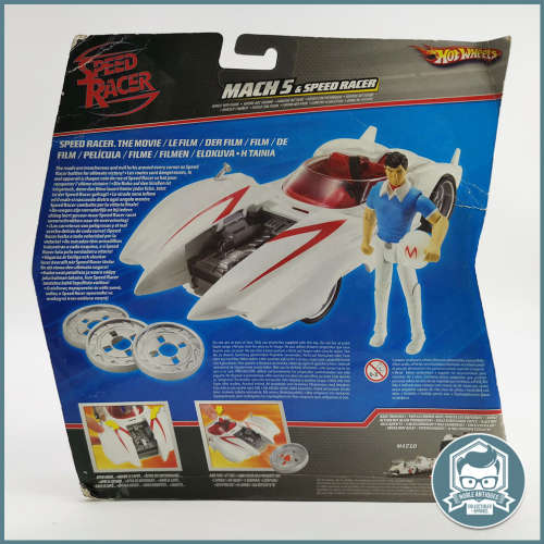 2007 Carded Speed Racer Mach 5 And Speed Racer Poseable Figure New Figure Set!!!