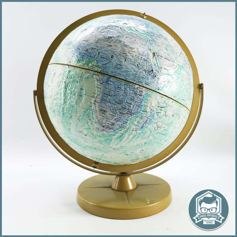 Large Original 1960`s Vintage Replogle World Oceans Series Globe!!!