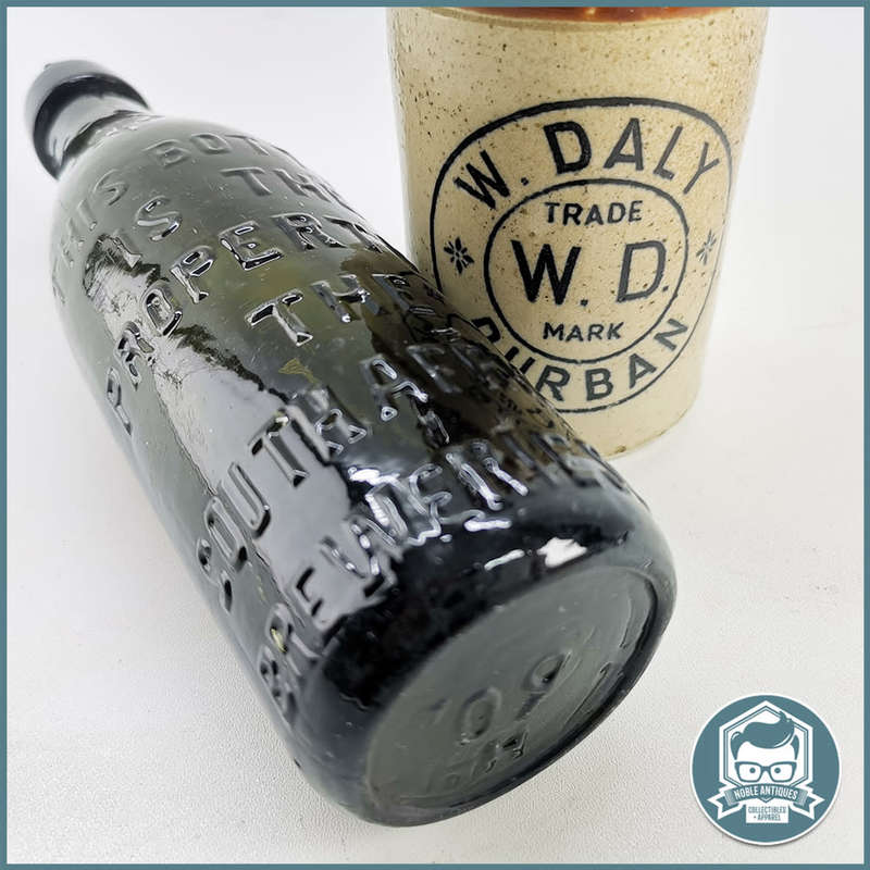 South African Breweries and W Daly Durban Stoneware Ginger Beer Bottles !!!