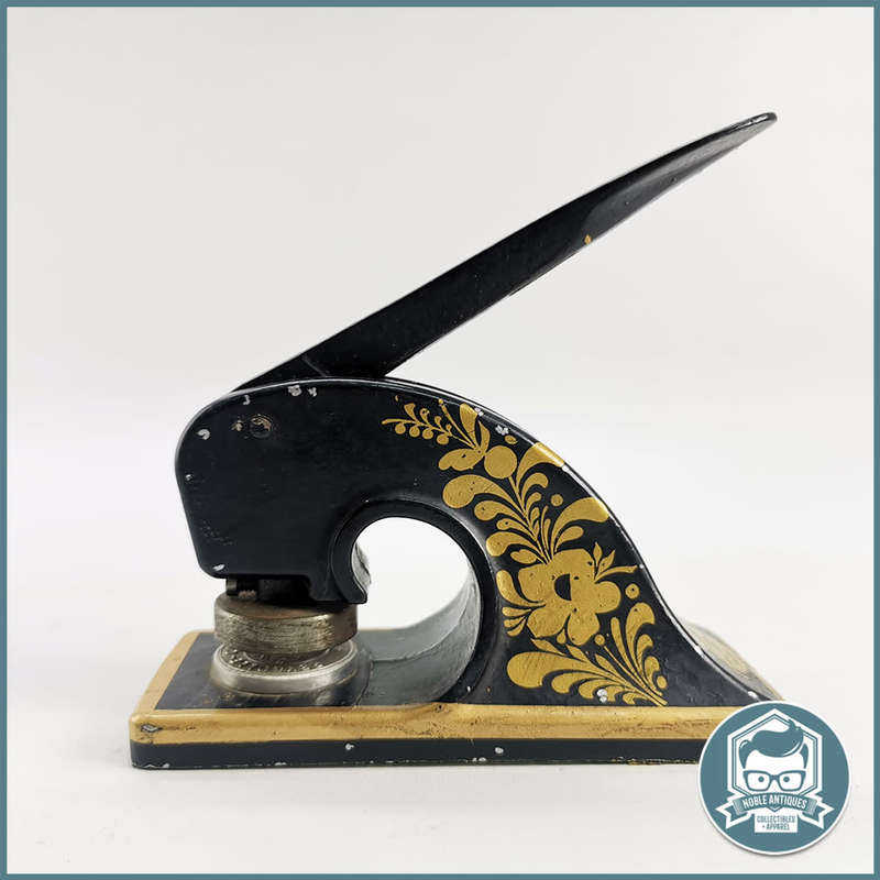 Cast Iron Jordan & Sons LTD London - Embossing Machine with Stamp !!!