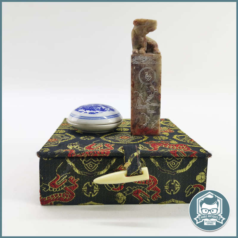 Vintage Chinese Fu Dog Wax Seal in Box!!!