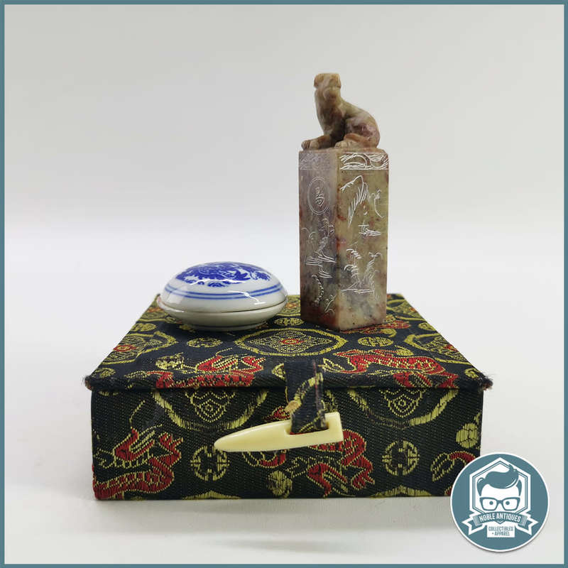 Vintage Chinese Fu Dog Wax Seal in Box!!!
