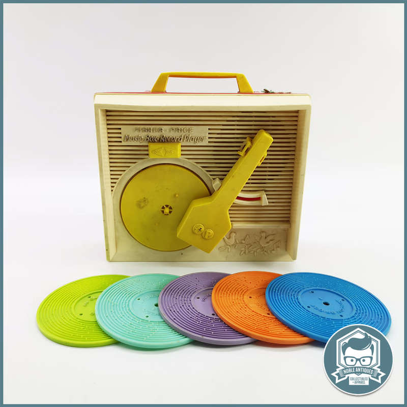 Working Vintage 1971 Fisher Price Record Player and Records!!!