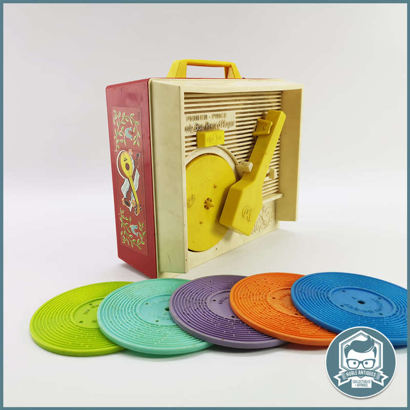 Working Vintage 1971 Fisher Price Record Player and Records!!!