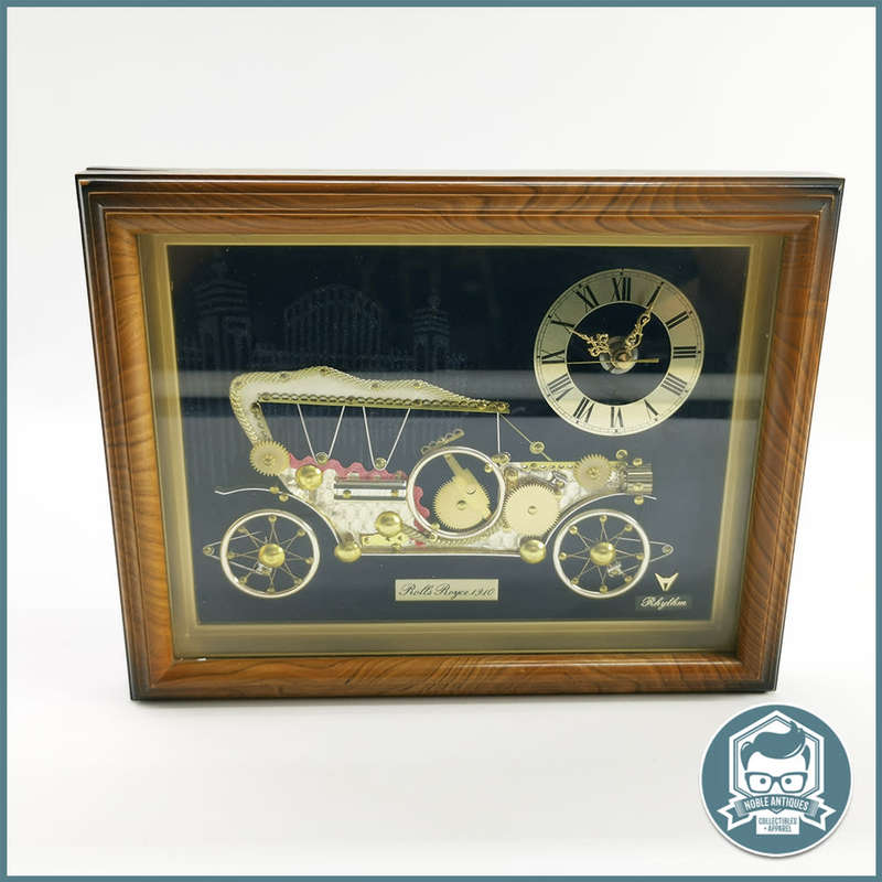 VINTAGE RHYTHM Rolls Royce Quartz Clock Made In Japan!!!