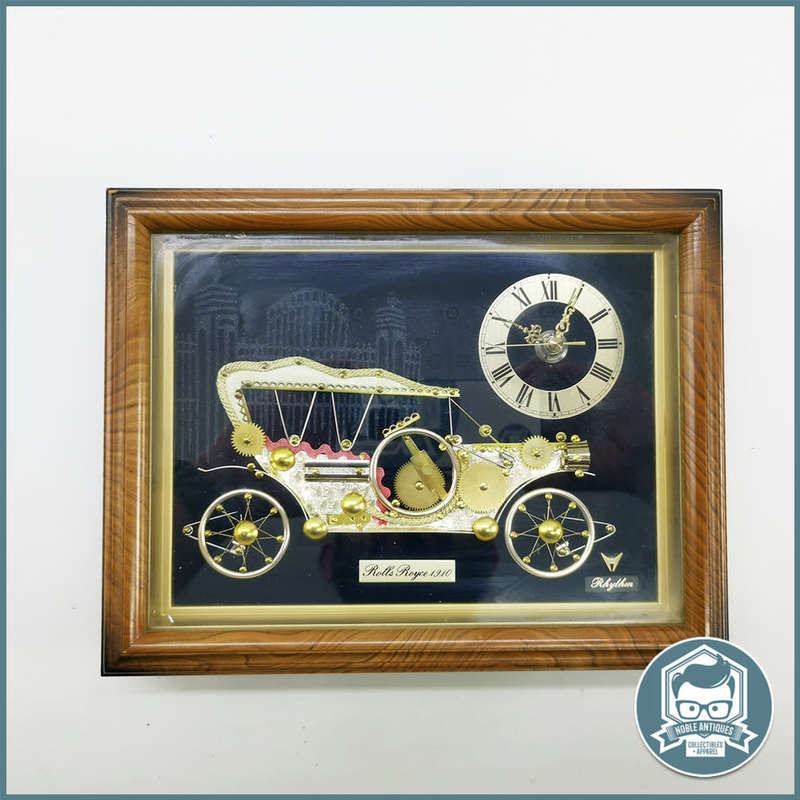 VINTAGE RHYTHM Rolls Royce Quartz Clock Made In Japan!!!