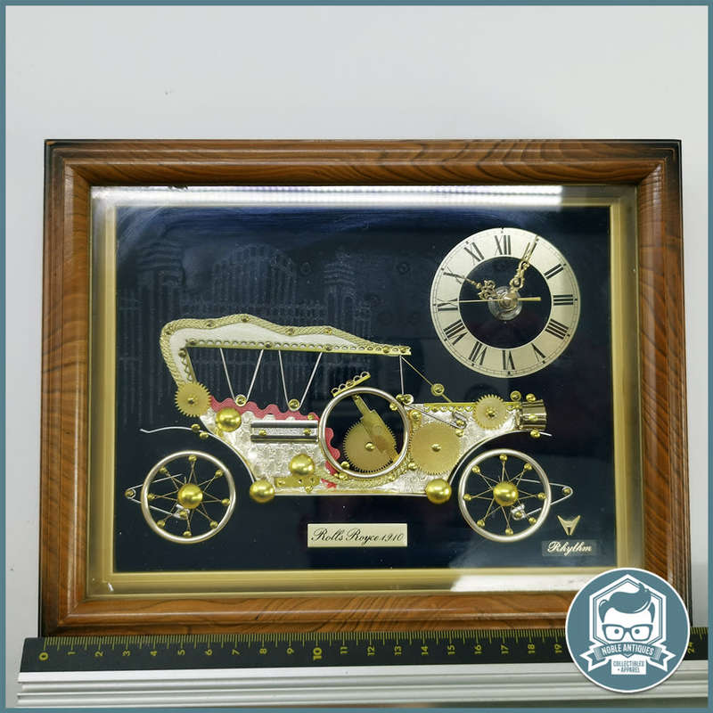 VINTAGE RHYTHM Rolls Royce Quartz Clock Made In Japan!!!
