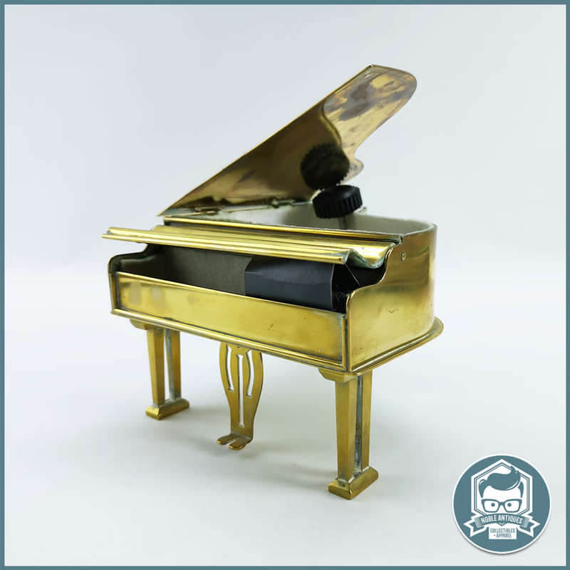 Large Vintage Solid Brass Grand Piano Jewelry Box!!!