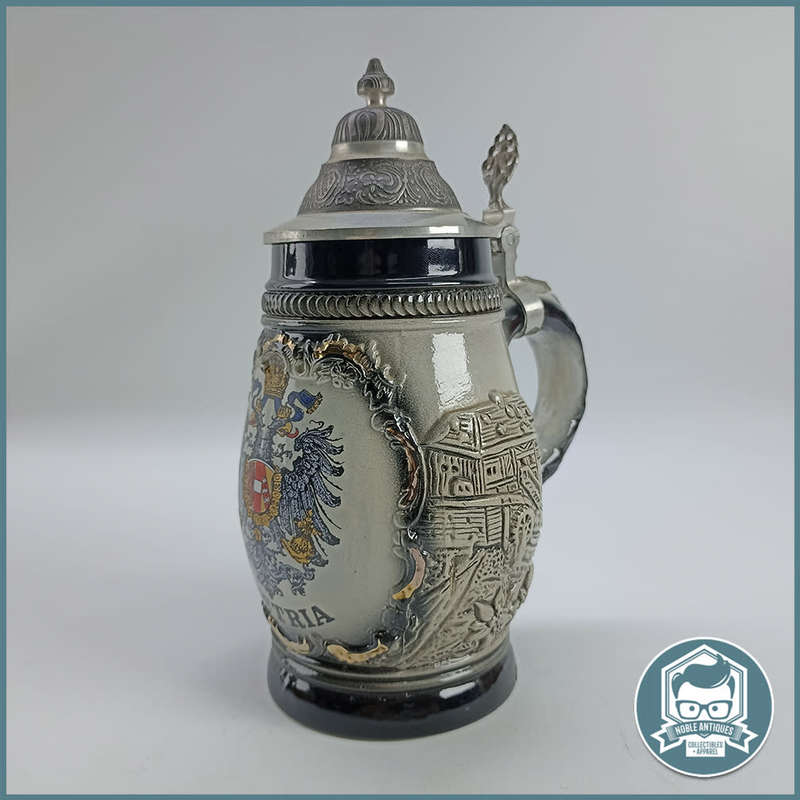 Large Ornate Original Austrian German Beer Stein!!!