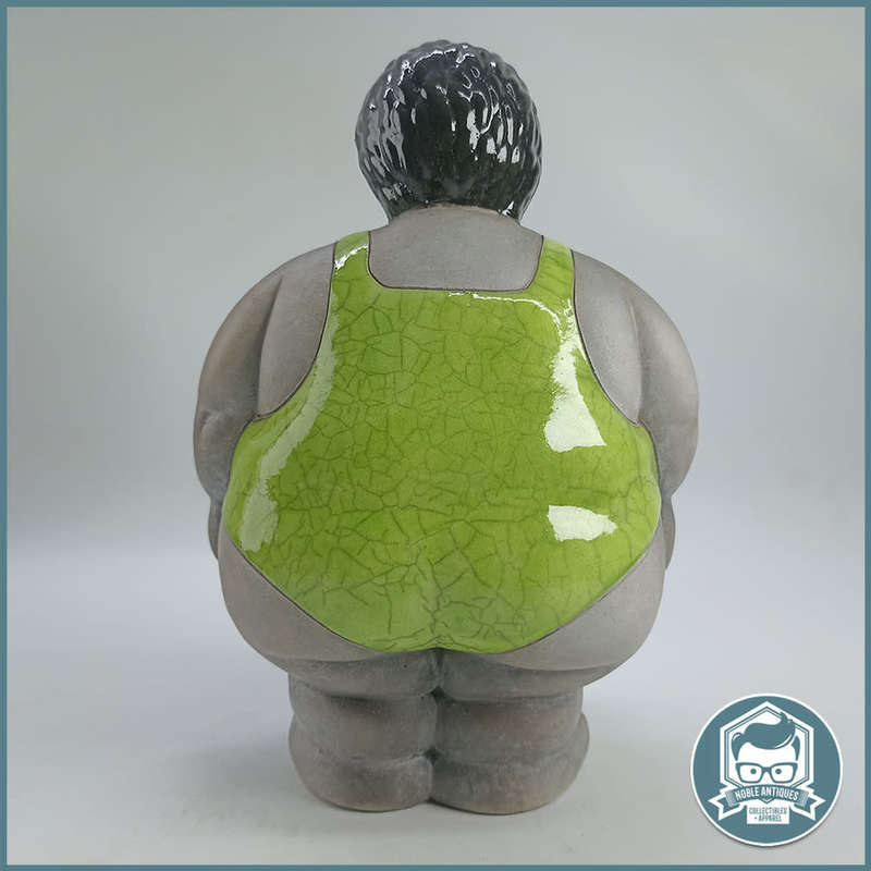 Large Raku South Africa Ms Potbelly Swimmer!!!