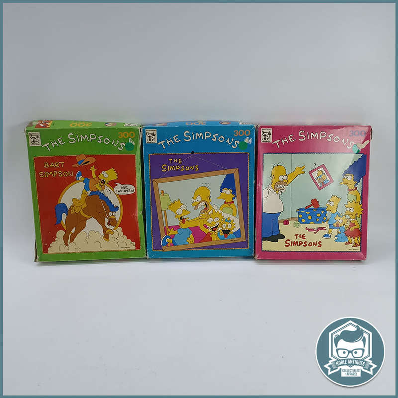 Large Complete Boxed 1990 The Simpsons Puzzles - Bid For Three!!!