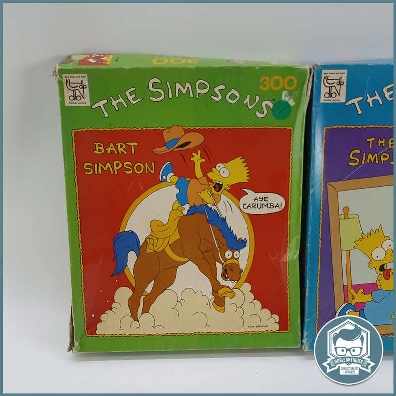 Large Complete Boxed 1990 The Simpsons Puzzles - Bid For Three!!!