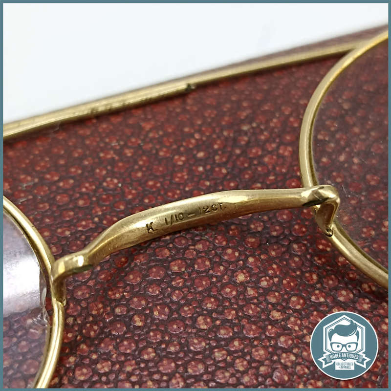 Antique 12ct. Gold Plate Spectacle Frames!!!