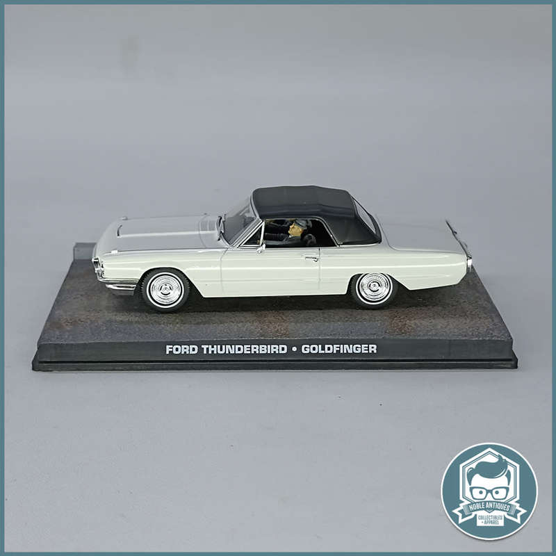 Cased Highly Detailed Die Cast James Bond 007 FORD THUNDERBIRD GOLDFINGER 1/43!!!