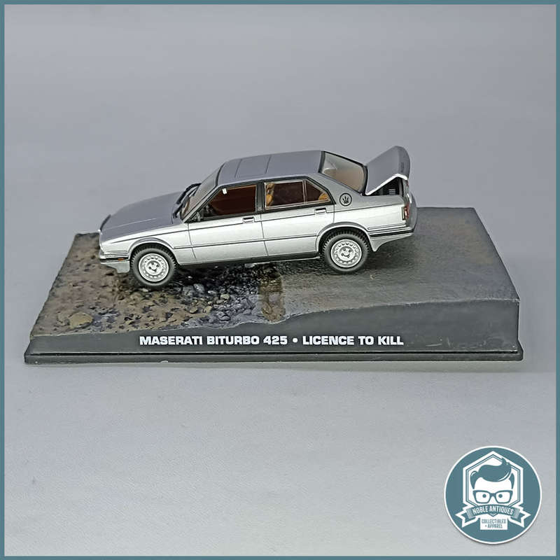 Cased Highly Detailed Die Cast James Bond 007MASERATI BITURBO 425 LICENCE TO KILL 1/43!!!