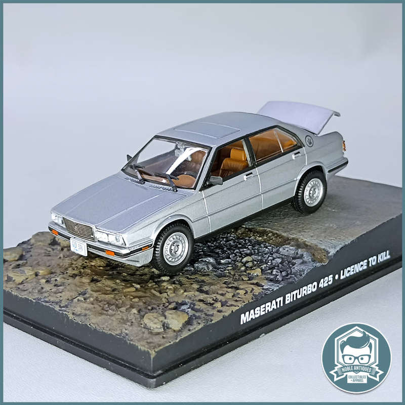 Cased Highly Detailed Die Cast James Bond 007MASERATI BITURBO 425 LICENCE TO KILL 1/43!!!
