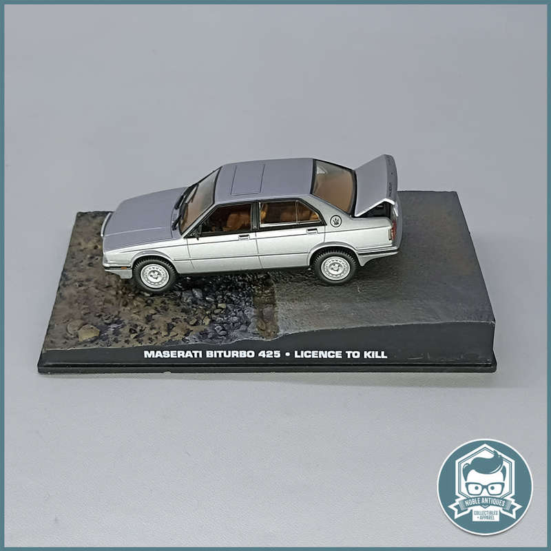 Cased Highly Detailed Die Cast James Bond 007MASERATI BITURBO 425 LICENCE TO KILL 1/43!!!