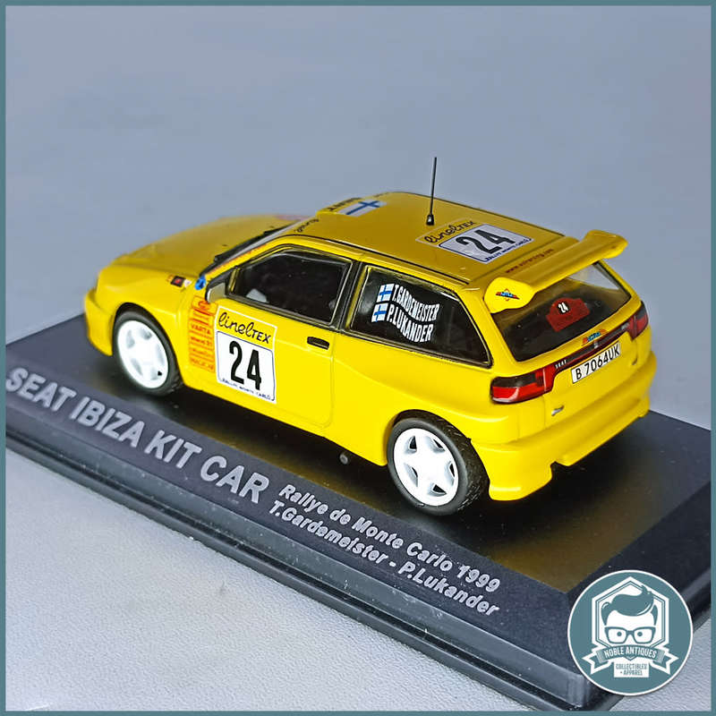 Cased Highly Detailed Die Cast SEAT IBIZA Rallye de Monte Carlo 1999 1/43!!!