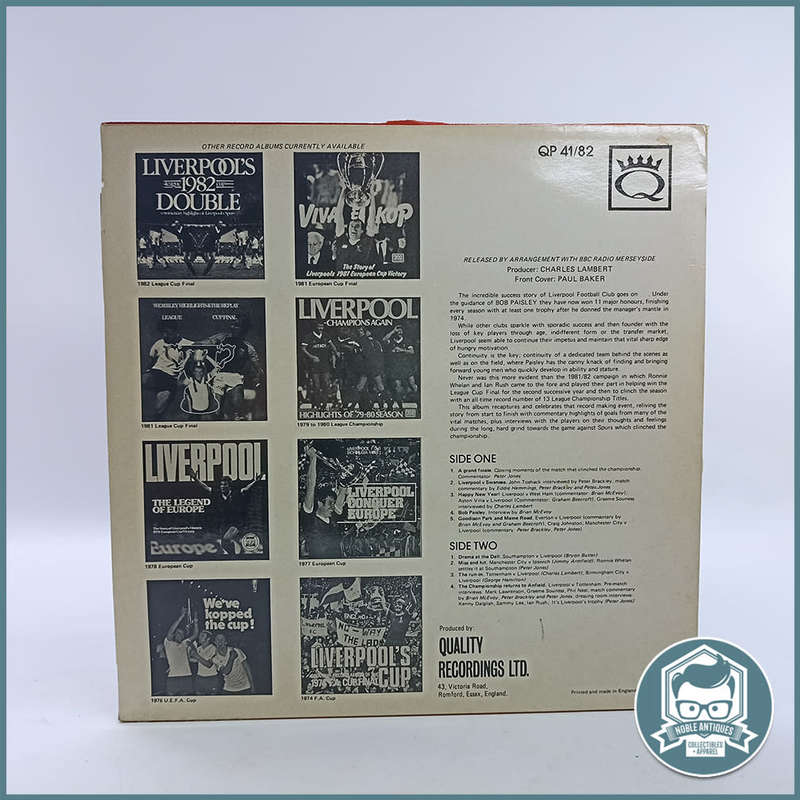 Liverpool F.C.  13th title win LP, Vinyl !!!